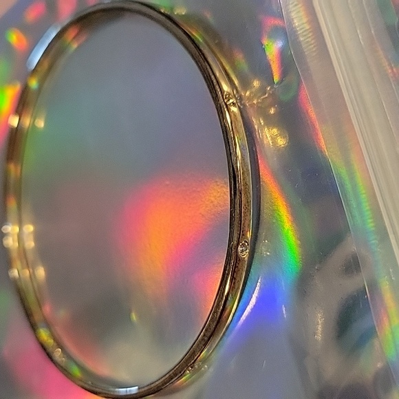 Coach Gold Bangle with Crystal Accents - Picture 3 of 3